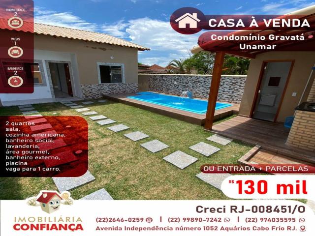 #134 - Casa para Venda em Cabo Frio - RJ