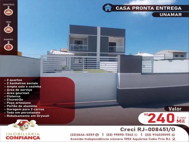 #245 - Casa para Venda em Cabo Frio - RJ