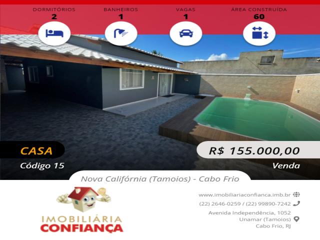 #15 - Casa para Venda em Cabo Frio - RJ