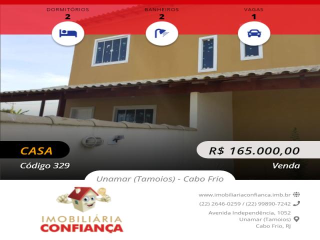 #329 - Casa para Venda em Cabo Frio - RJ