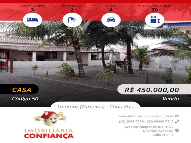 #50 - Casa para Venda em Cabo Frio - RJ