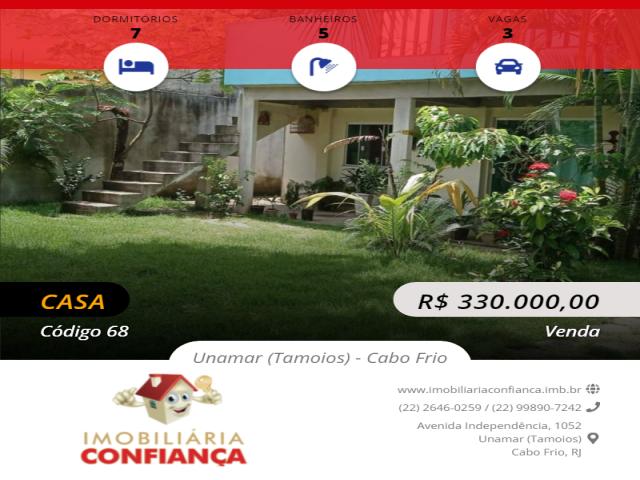 #68 - Casa para Venda em Cabo Frio - RJ