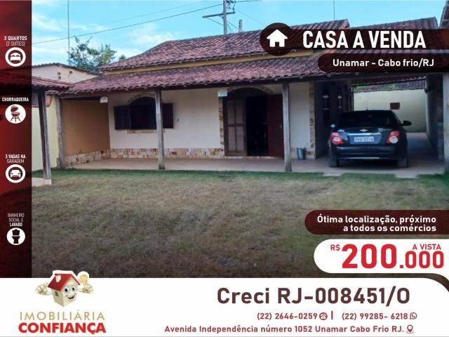 #511 - Casa para Venda em Cabo Frio - RJ