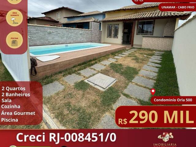 #824 - Casa para Venda em Cabo Frio - RJ - 1